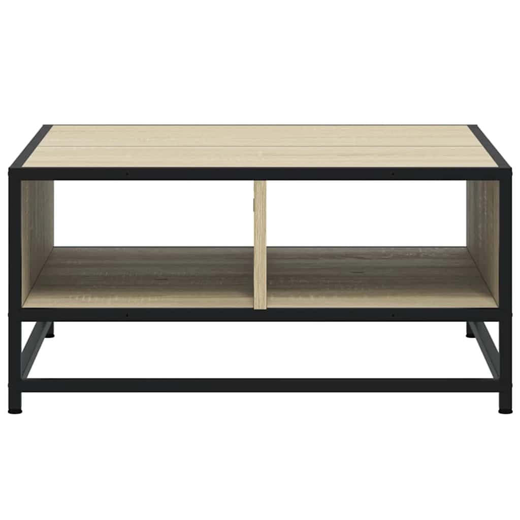 Stolić za kavu boja hrasta sonome 60,5x60,5x30 cm drvo i metala