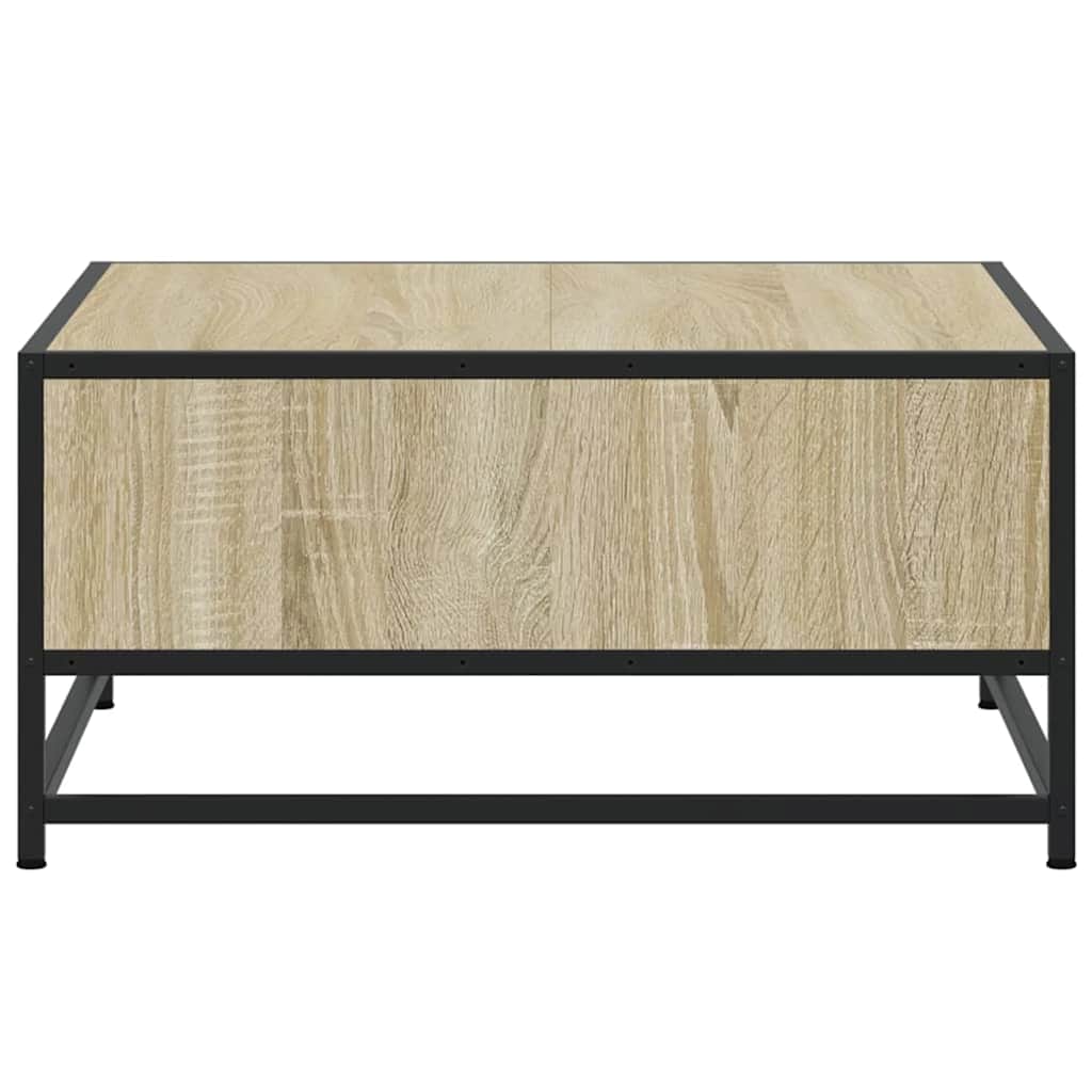 Stolić za kavu boja hrasta sonome 60,5x60,5x30 cm drvo i metala