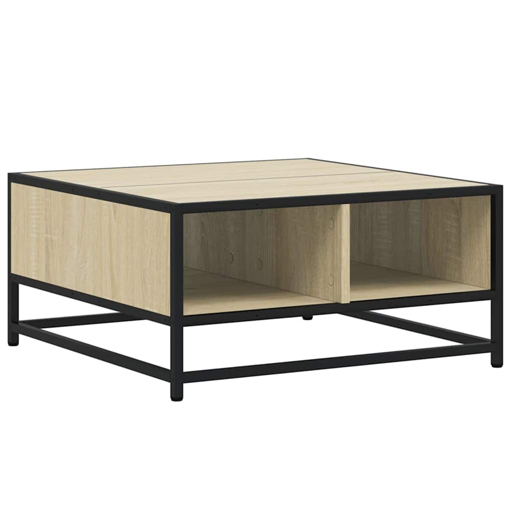 Stolić za kavu boja hrasta sonome 60,5x60,5x30 cm drvo i metala