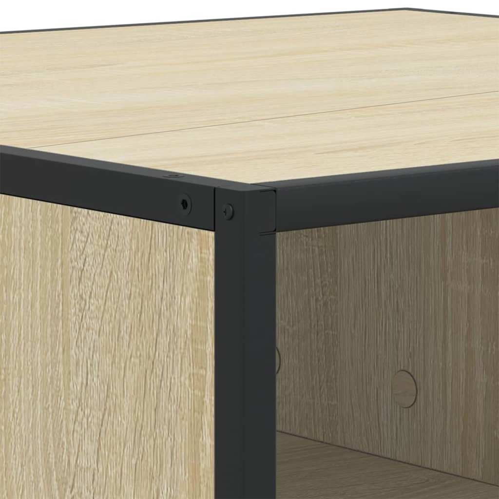 Stolić za kavu boja hrasta sonome 60,5x60,5x30 cm drvo i metala