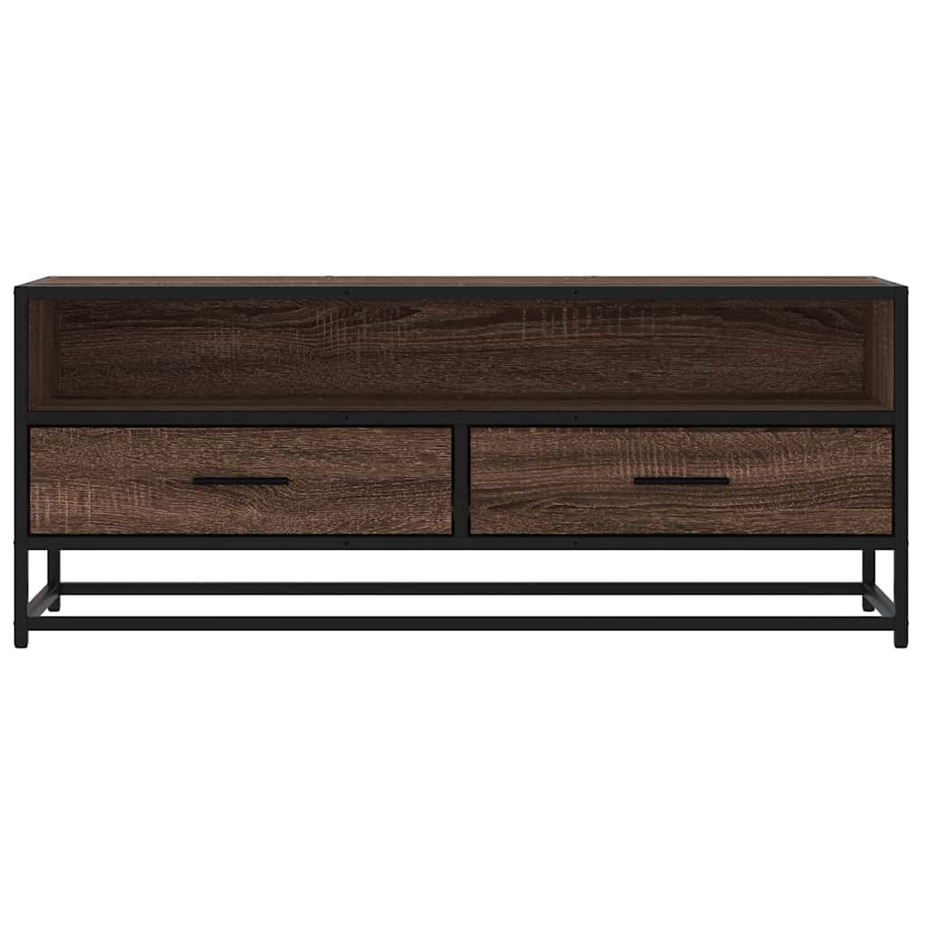 TV ormarić boja smeđeg hrasta 100x34,5x40 cm konstruirano