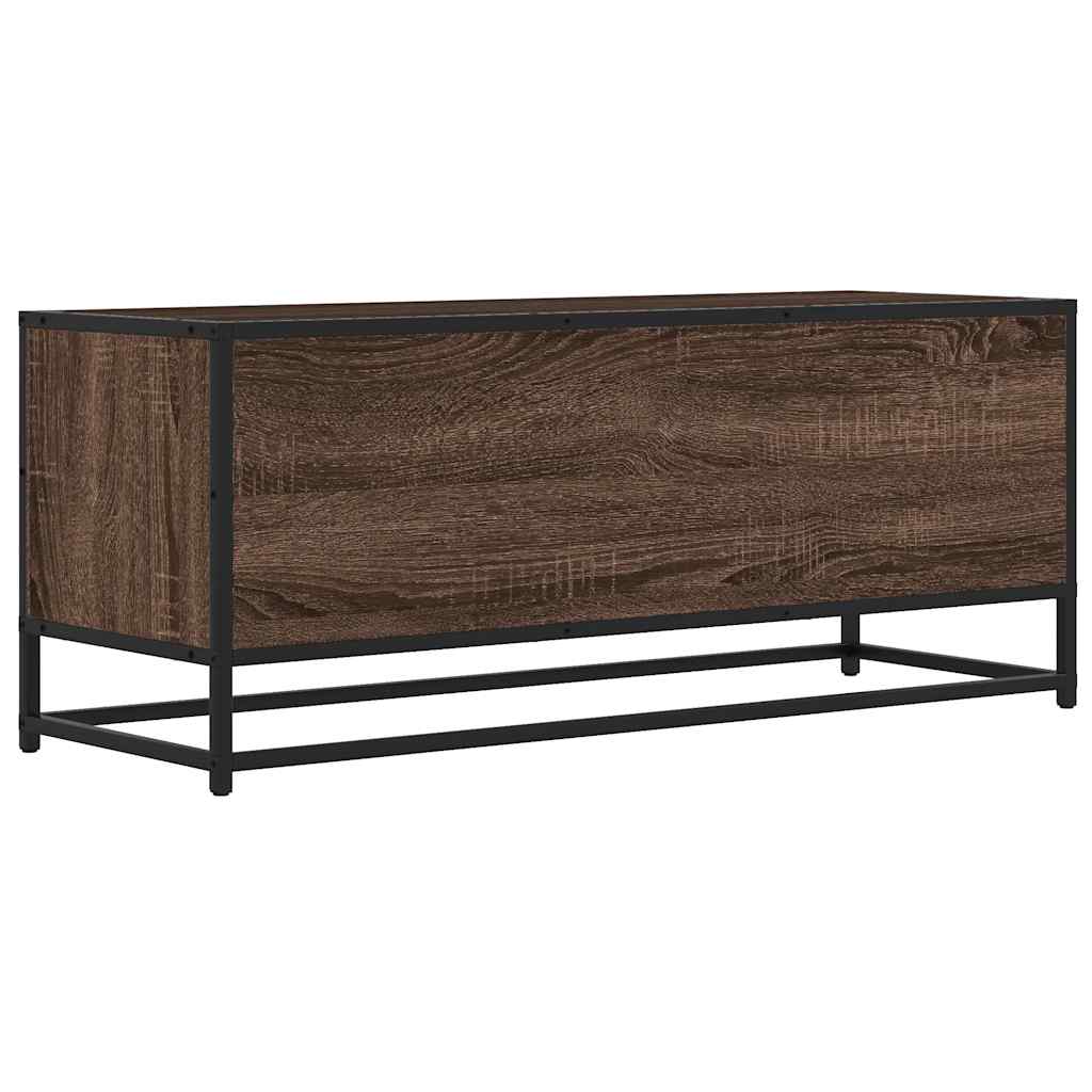 TV ormarić boja smeđeg hrasta 100x34,5x40 cm konstruirano