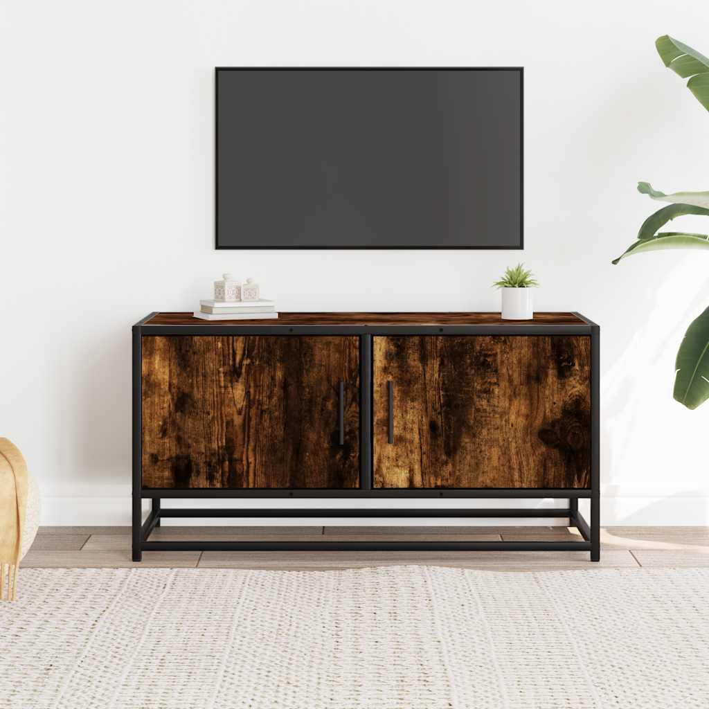 TV ormarić boja dimljenog hrasta 80x34,5x40 cm konstruirano