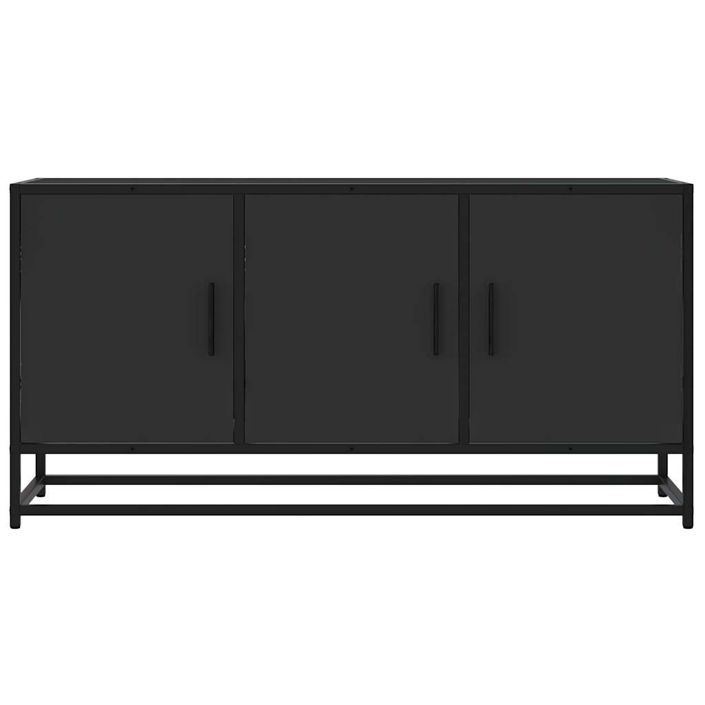 TV ormarić crni 100x35x50 cm Konstruirano drvo i metal