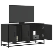 TV ormarić crni 100x35x50 cm Konstruirano drvo i metal