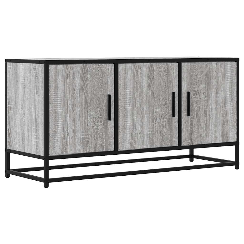 TV ormarić sivi Sonoma 100x35x50 cm Konstruirano drvo i metal