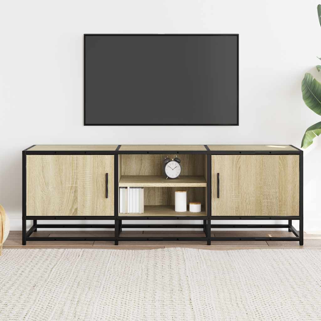 TV ormarić Sonoma hrast 120x35x41 cm Konstruirano drvo i metal