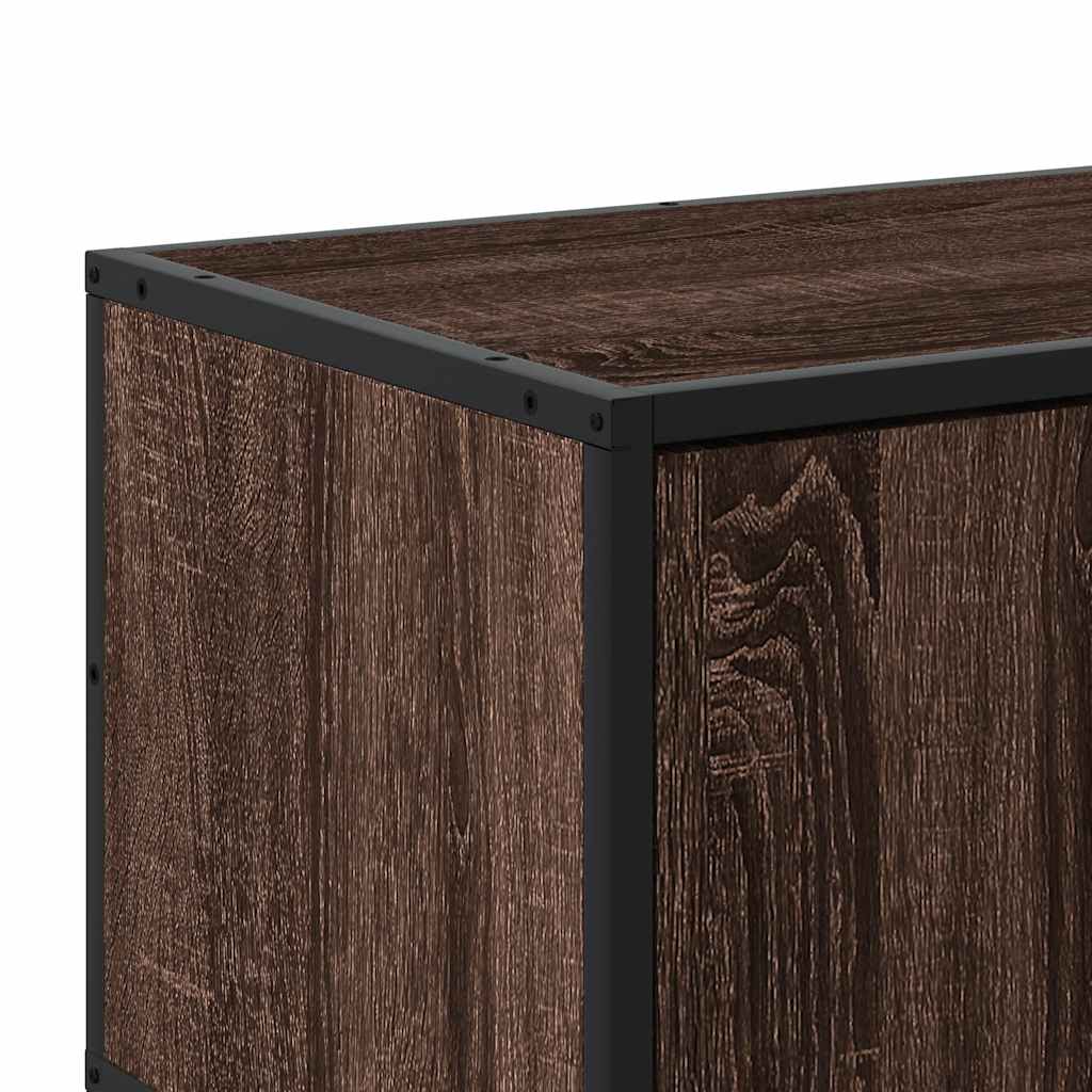 TV ormarić smeđi hrast 120x35x41 cm Konstruirano drvo i metal