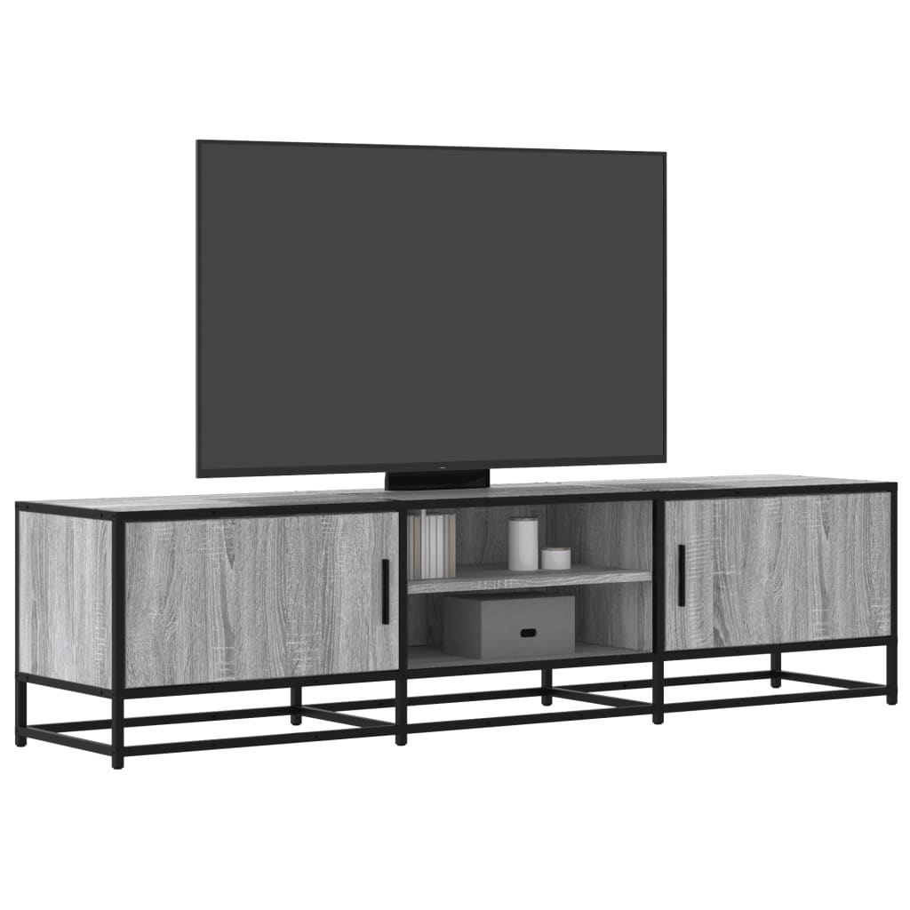 TV ormarić sivi Sonoma 160x35x41 cm Konstruirano drvo i metal