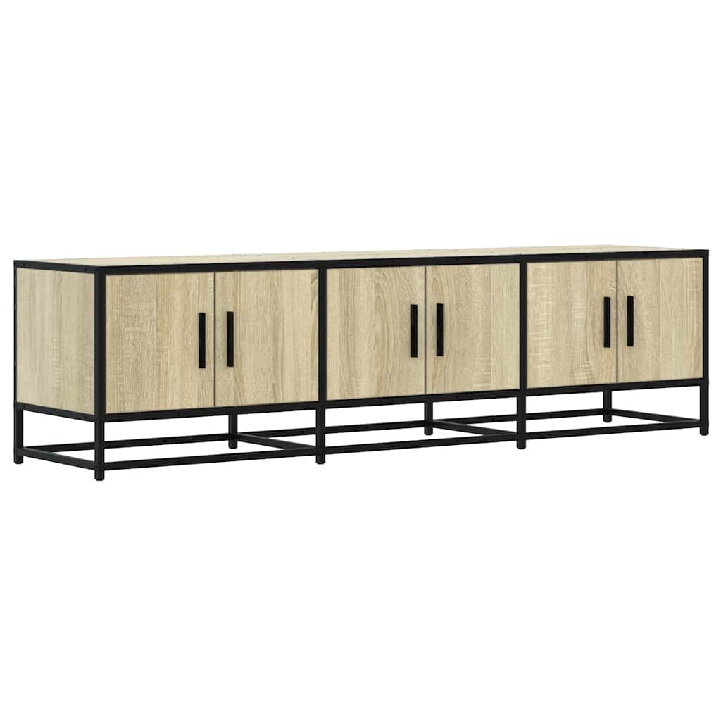 TV ormarić Sonoma hrast 150x35x41 cm Konstruirano drvo i metal