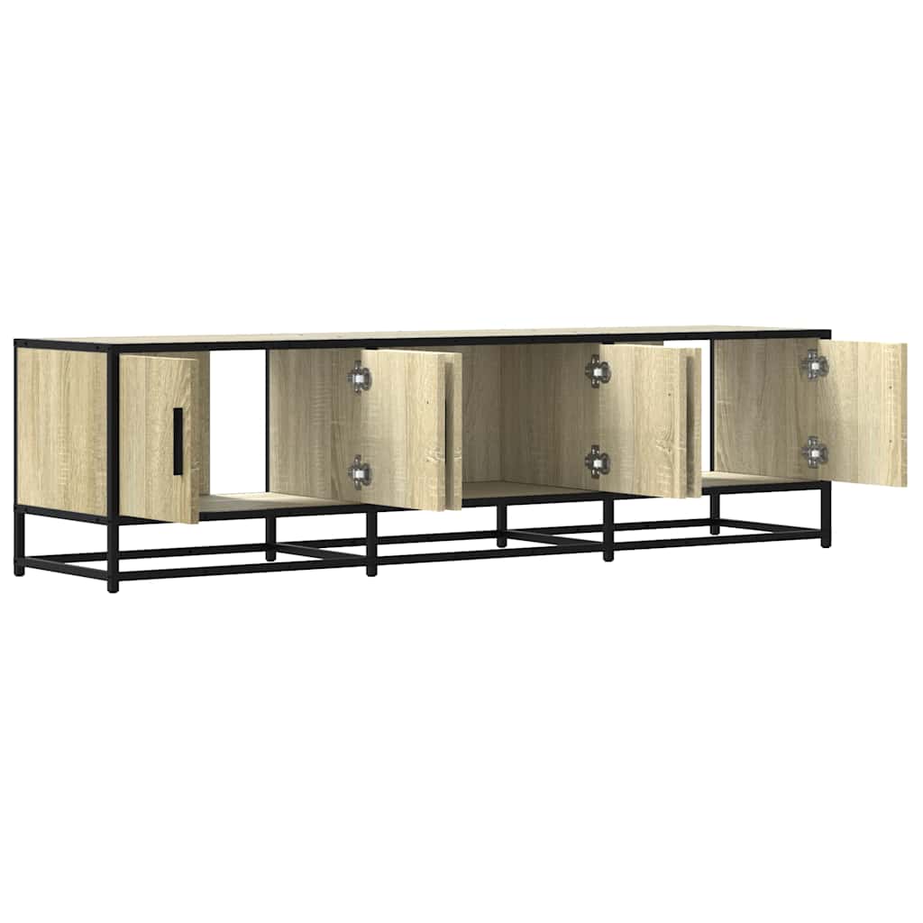 TV ormarić Sonoma hrast 150x35x41 cm Konstruirano drvo i metal
