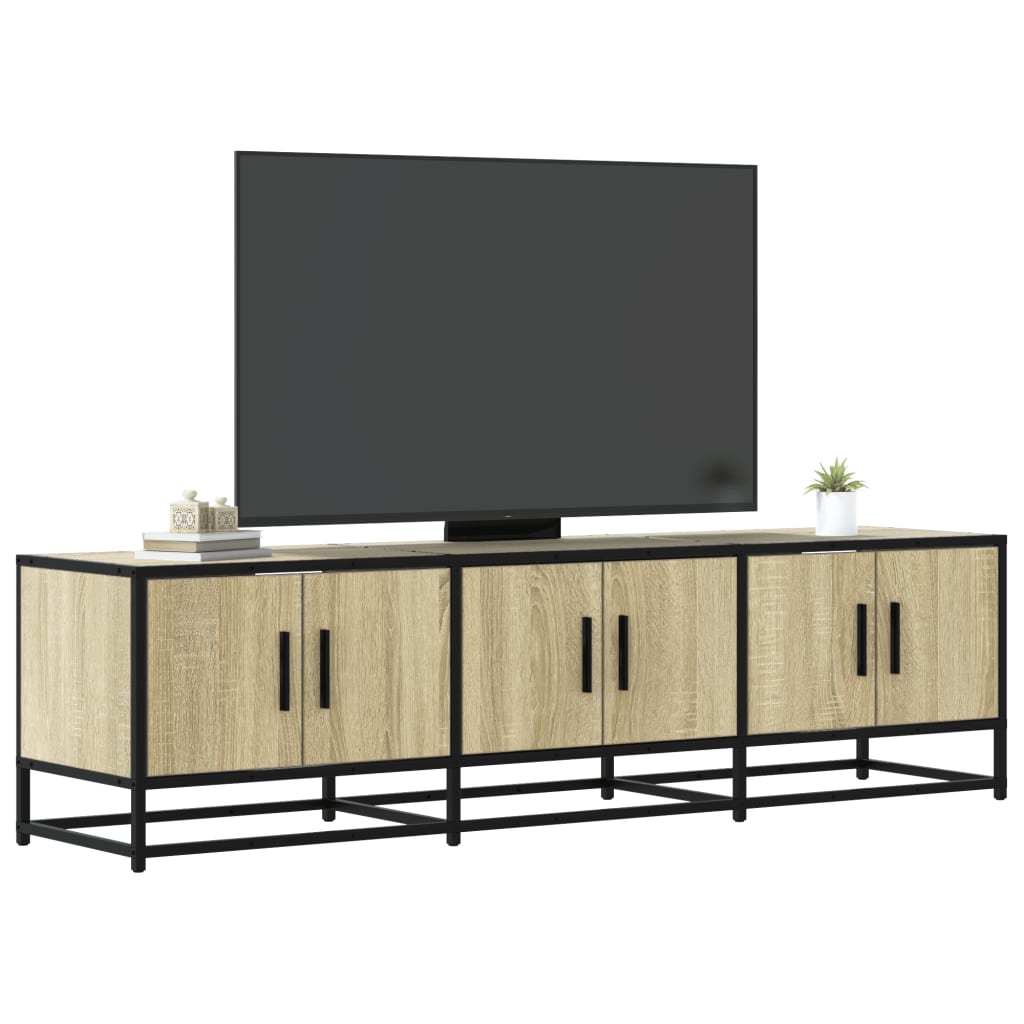 TV ormarić Sonoma hrast 150x35x41 cm Konstruirano drvo i metal
