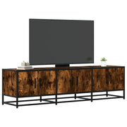 TV ormarić Dimljeni hrast 150x35x41cm Konstruirano drvo i metal