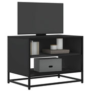 TV ormarić crni 61x40x46 cm Konstruirano drvo i metal