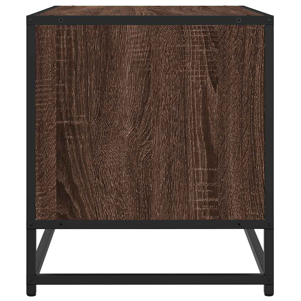 TV ormarić Smeđi hrast 61x40x46 cm Konstruirano drvo i metal