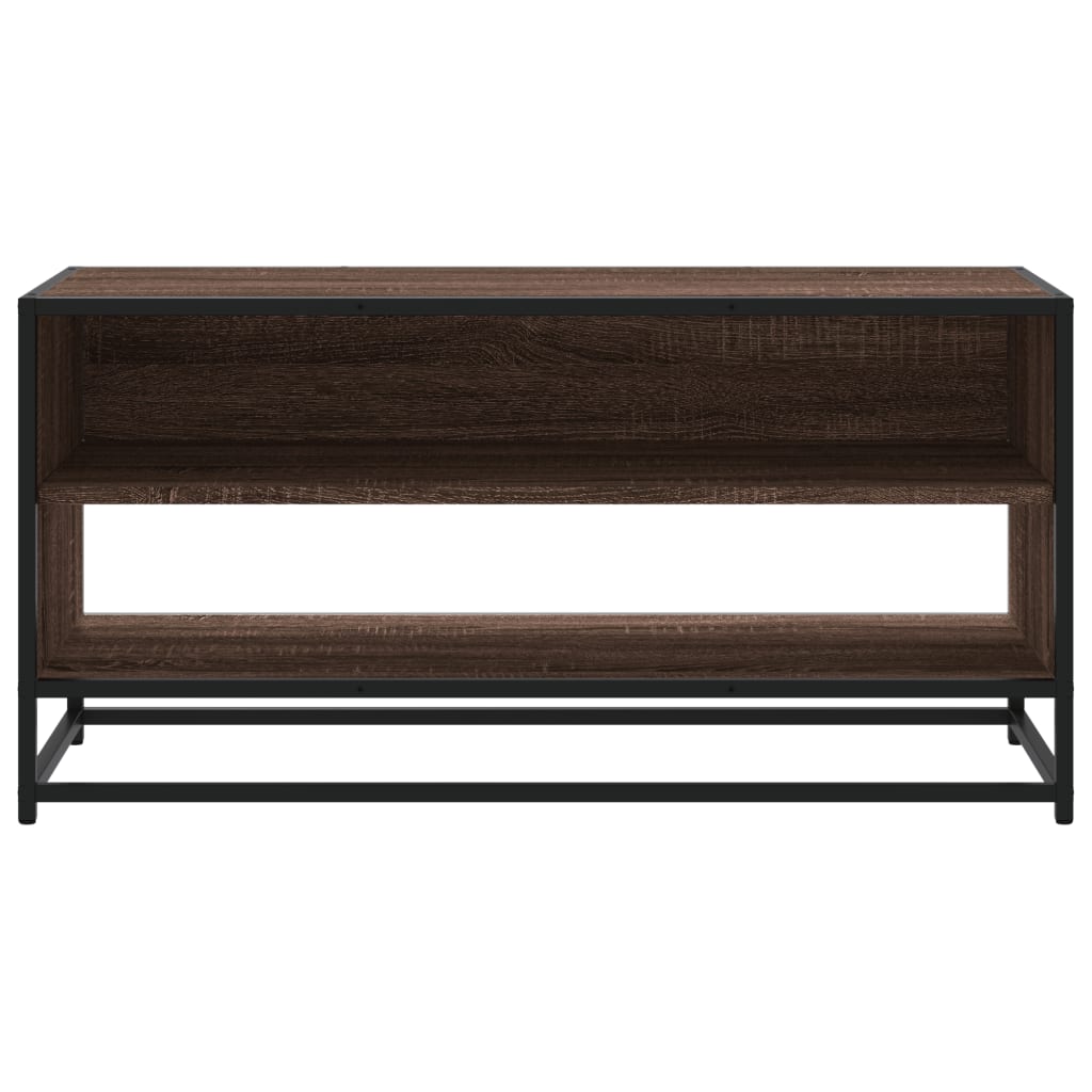 TV ormarić boja hrasta 91x40x46 cm konstruirano drvo i metal