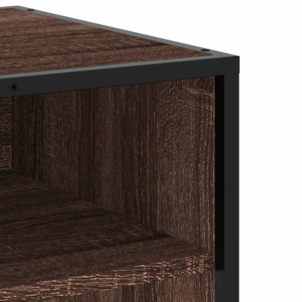 TV ormarić boja hrasta 91x40x46 cm konstruirano drvo i metal
