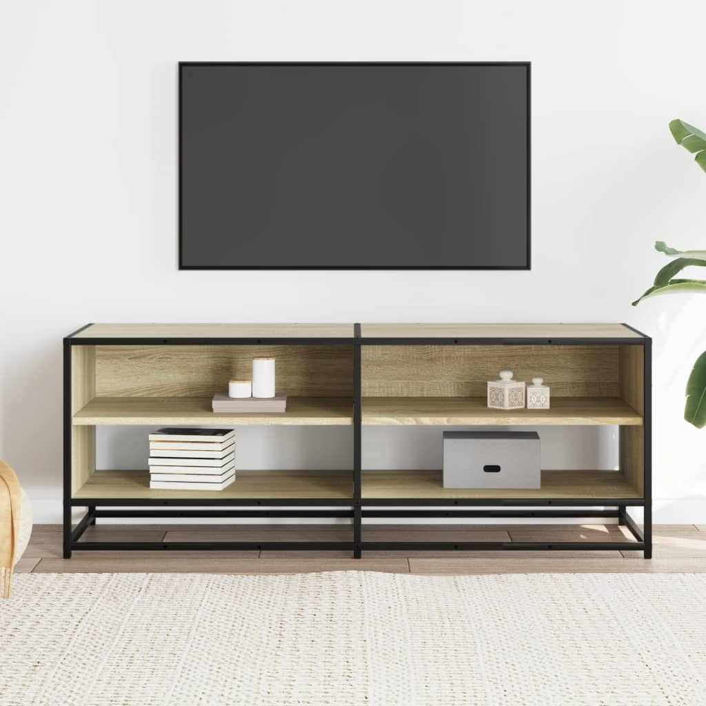 TV ormarić boja hrasta 120,5x40x46 cm konstruirano drvo