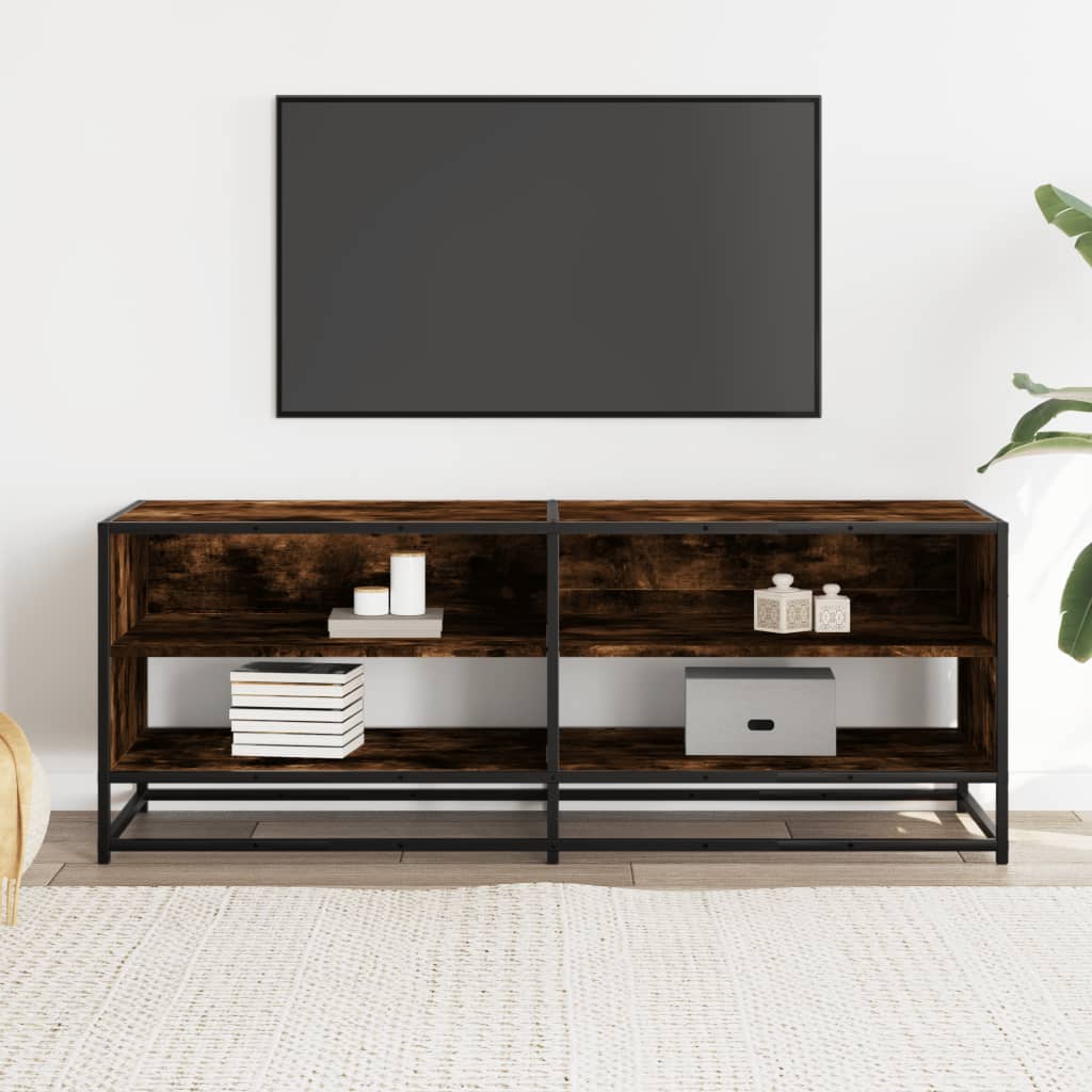 TV ormarić boja dimljenog hrasta 120,5x40x46 cm konstruirano