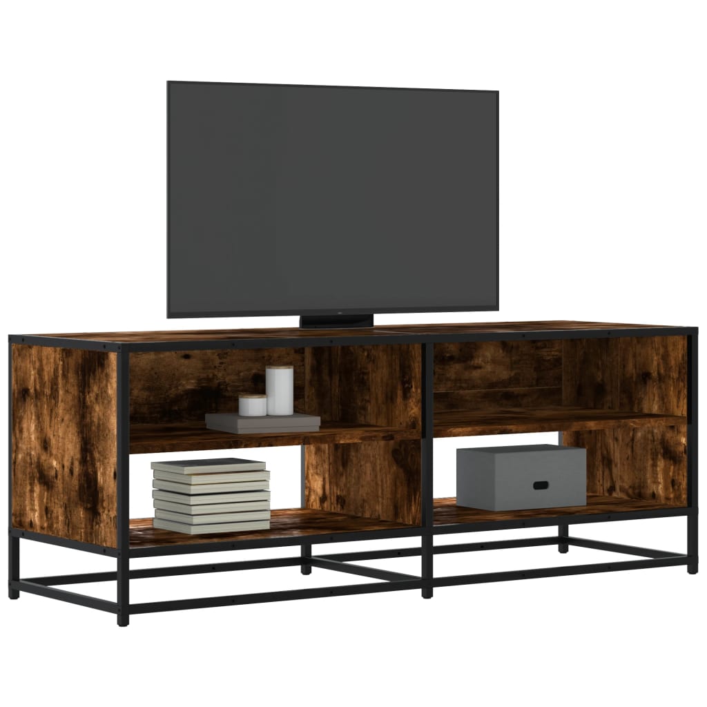 TV ormarić boja dimljenog hrasta 120,5x40x46 cm konstruirano