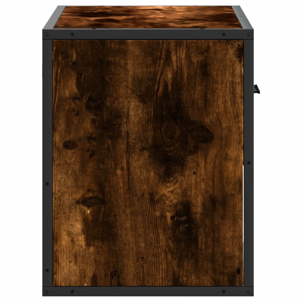 TV ormarić boja dimljenog hrasta 60x31x39,5 cm drveni i metal