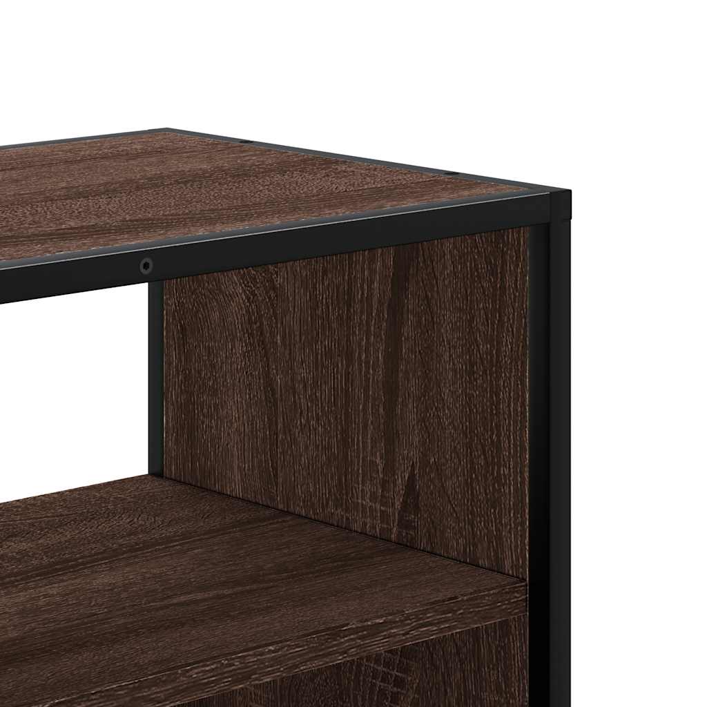 TV ormarić boja hrasta 100x31x39,5 cm konstruirano drvo i metal