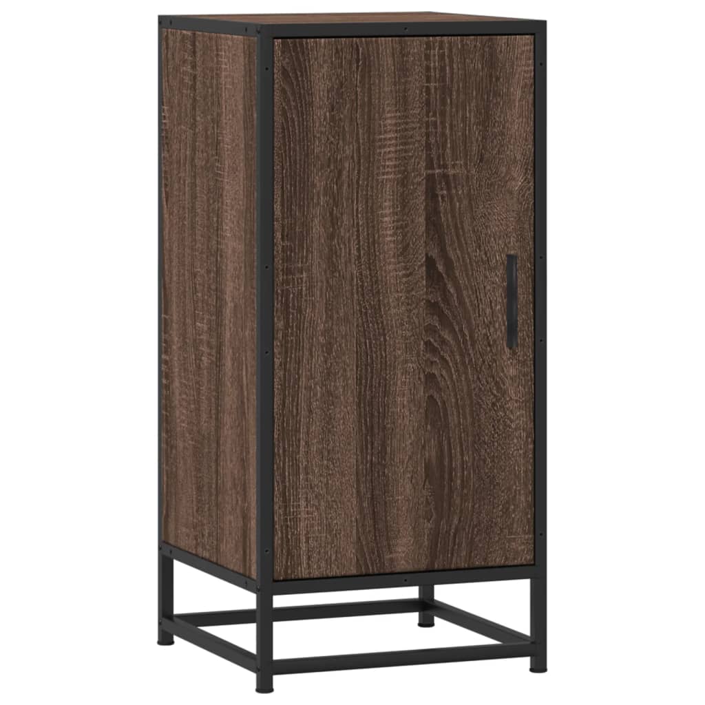 Komoda boja hrasta 35,5x35x76 cm konstruirano drvo i metal
