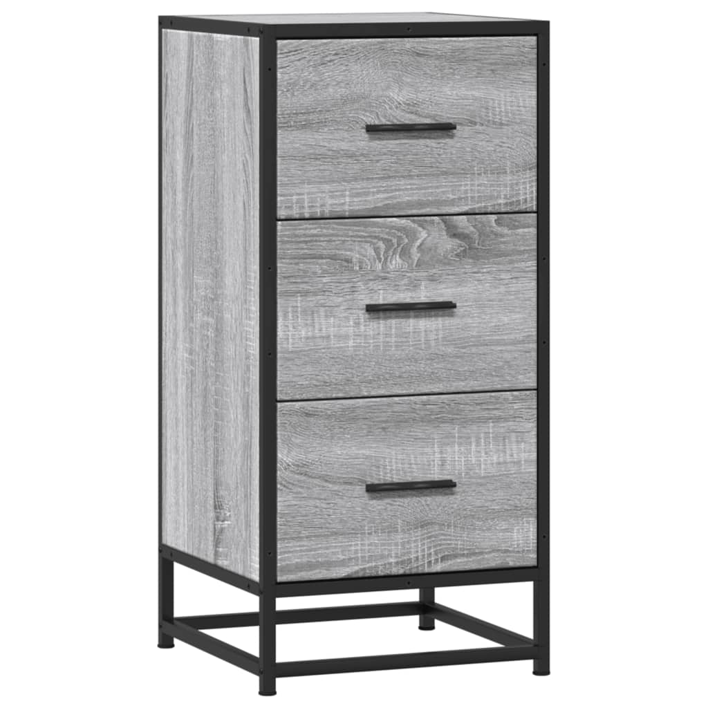 Komoda boja hrasta sonome 35,5x35x76 cm konstruirano drvo metal