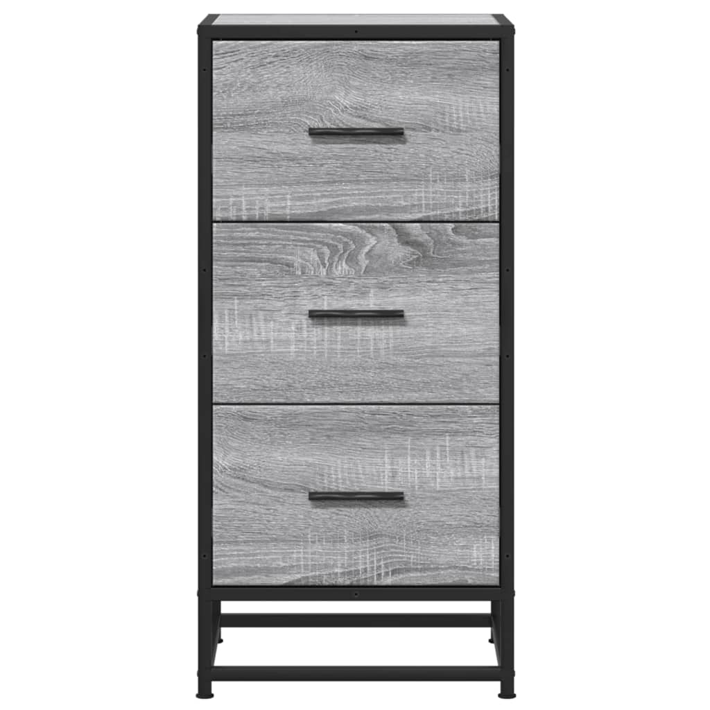 Komoda boja hrasta sonome 35,5x35x76 cm konstruirano drvo metal