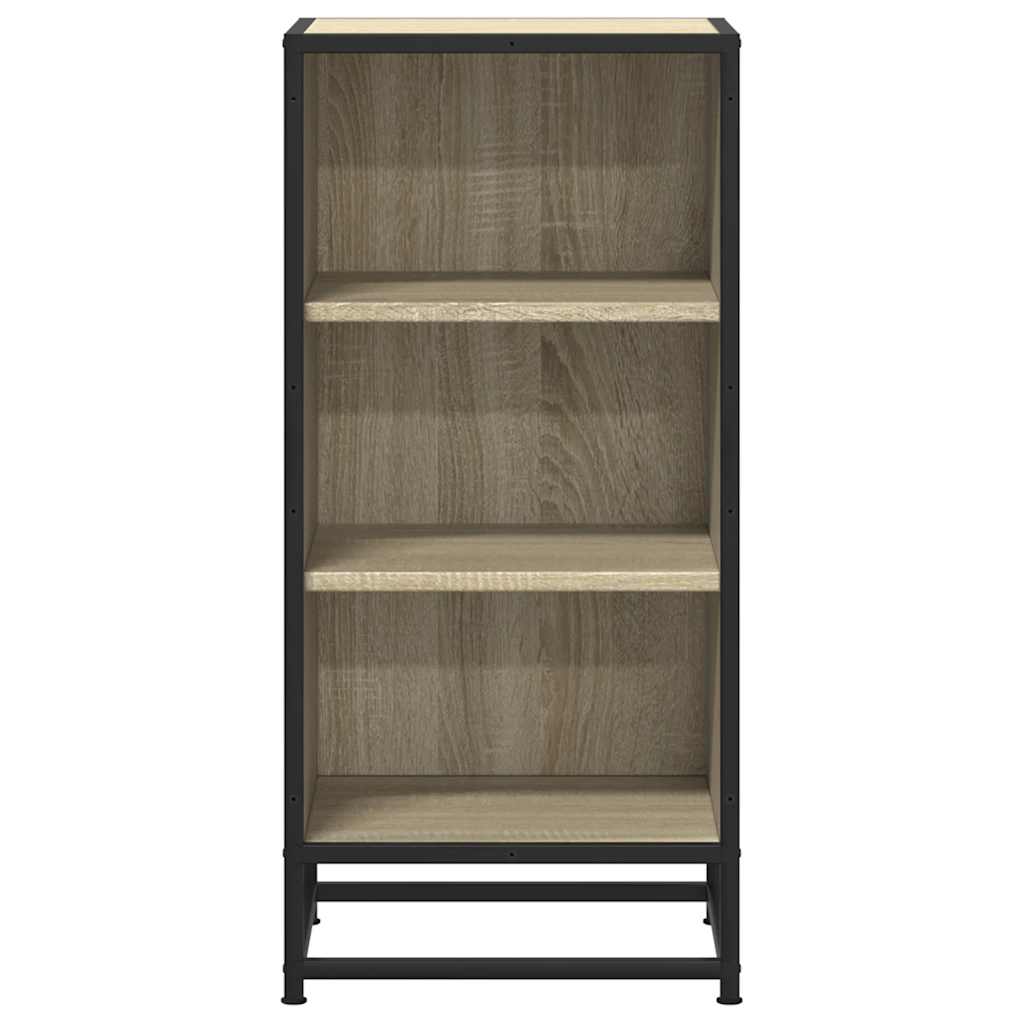 Komoda boja hrasta 35,5 x 35 x 76 cm konstruirano drvo i metal