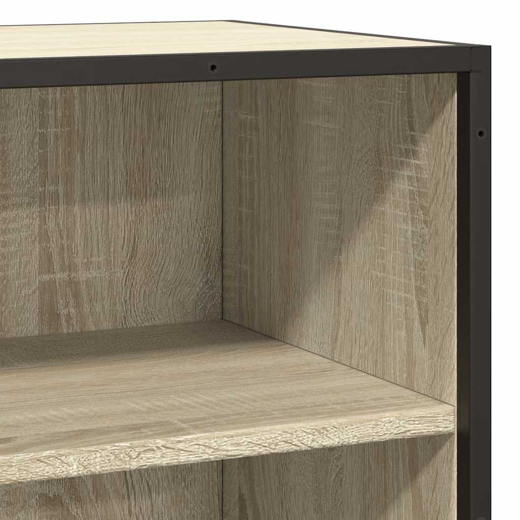 Komoda boja hrasta 35,5 x 35 x 76 cm konstruirano drvo i metal