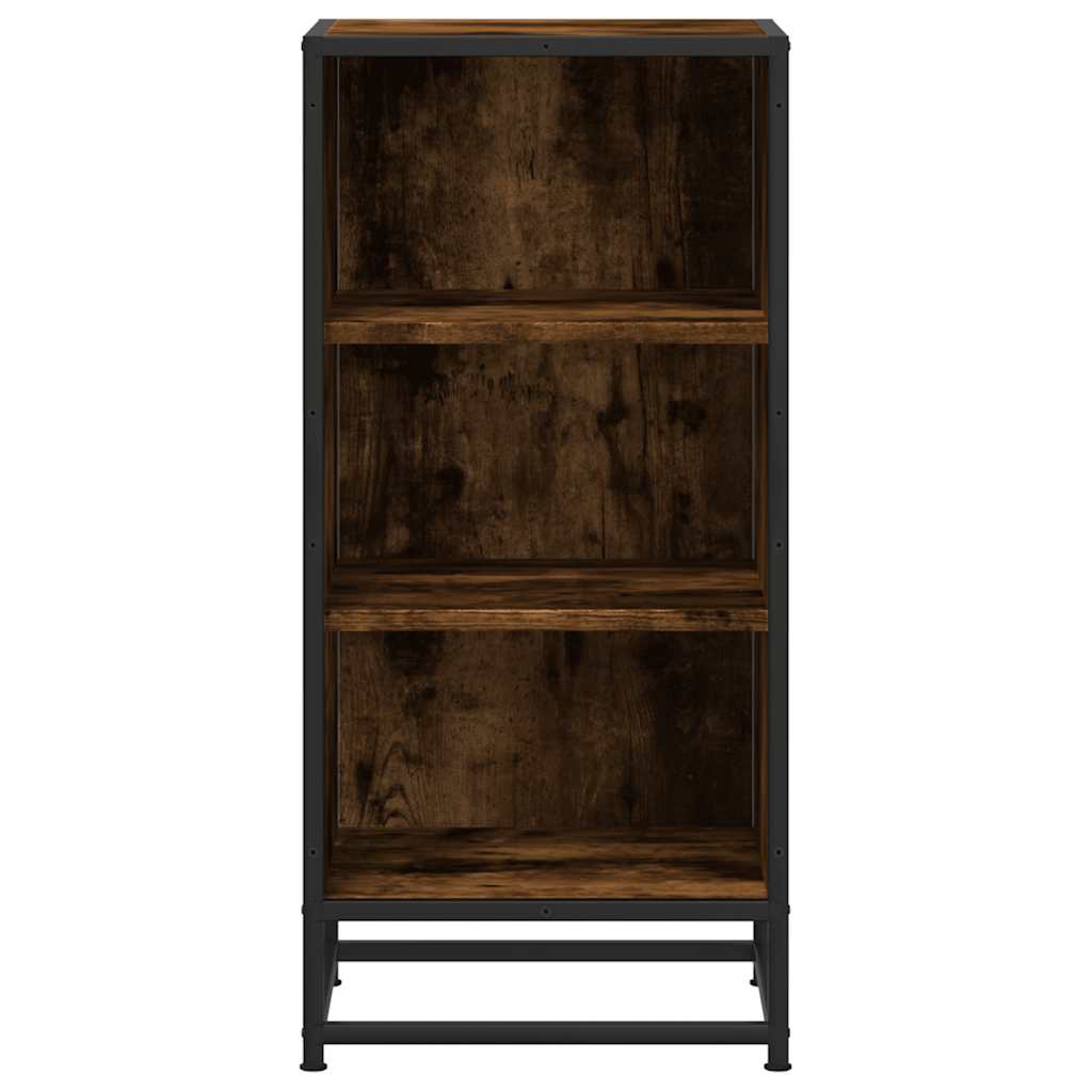 Komoda boja hrasta 35,5x35x76 cm konstruirano drvo i metal
