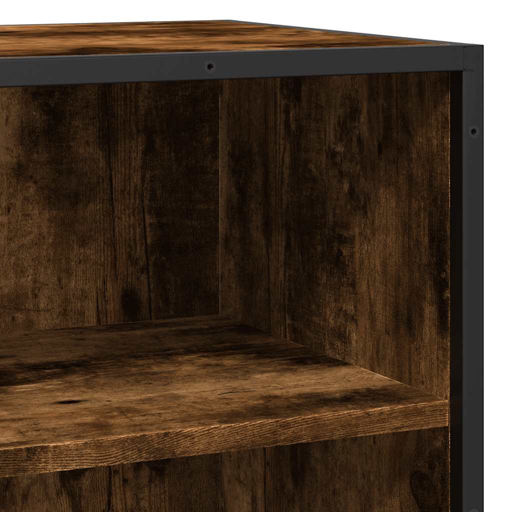 Komoda boja hrasta 35,5x35x76 cm konstruirano drvo i metal