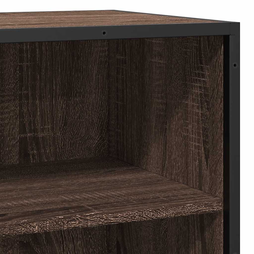 Komoda boja hrasta 35,5x35x76 cm konstruirano drvo i metal