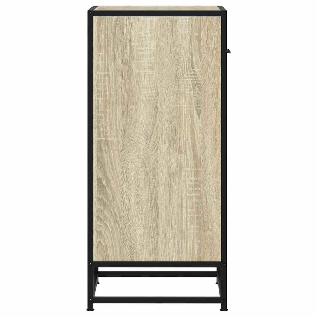 Komoda boja hrasta 35,5 x 35 x 76 cm konstruirano drvo i metal