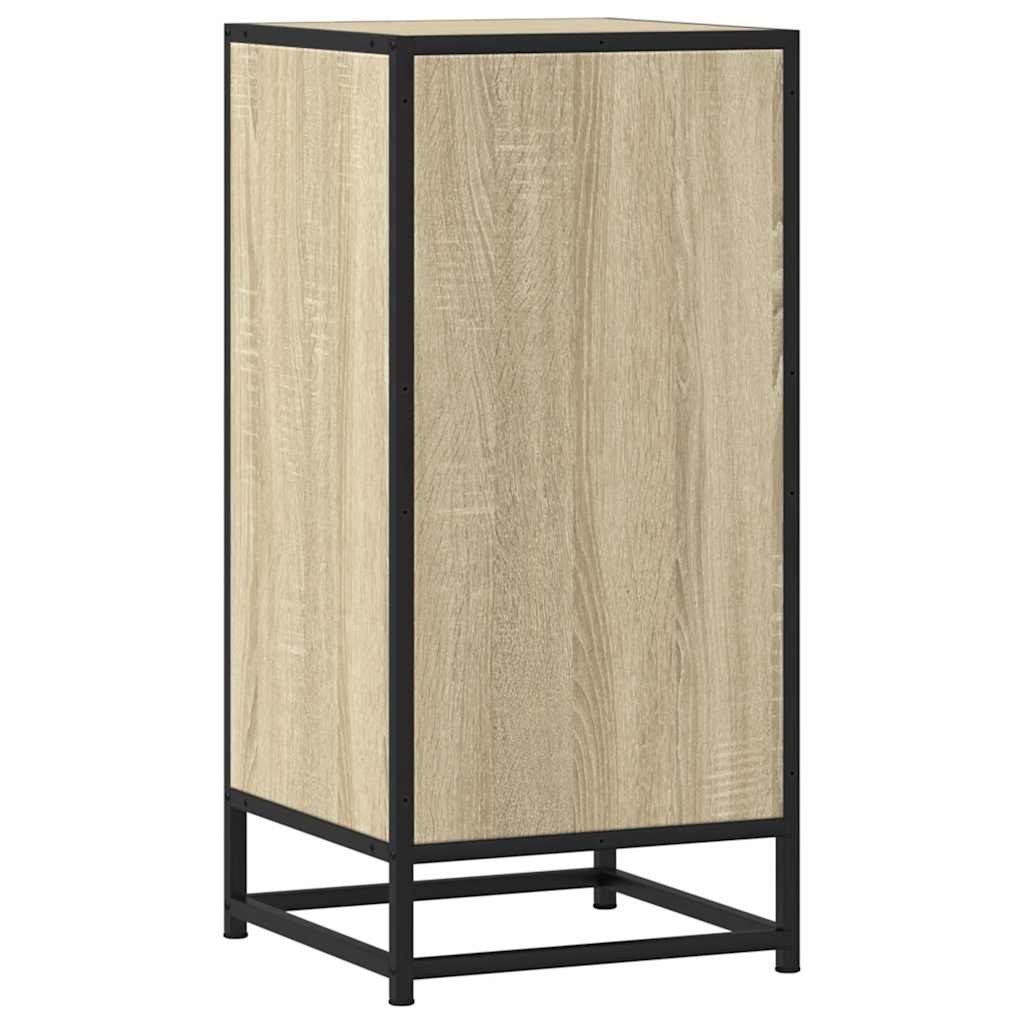 Komoda boja hrasta 35,5 x 35 x 76 cm konstruirano drvo i metal