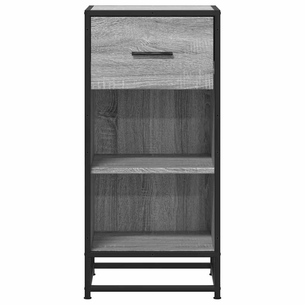 Komoda boja hrasta sonome 35,5x35x76 cm konstruirano drvo metal