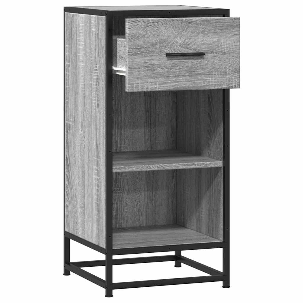 Komoda boja hrasta sonome 35,5x35x76 cm konstruirano drvo metal