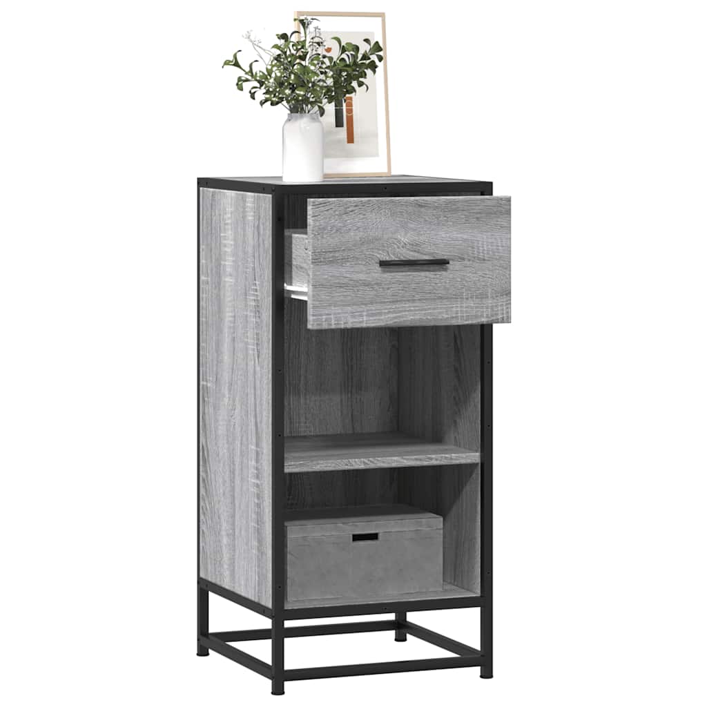 Komoda boja hrasta sonome 35,5x35x76 cm konstruirano drvo metal