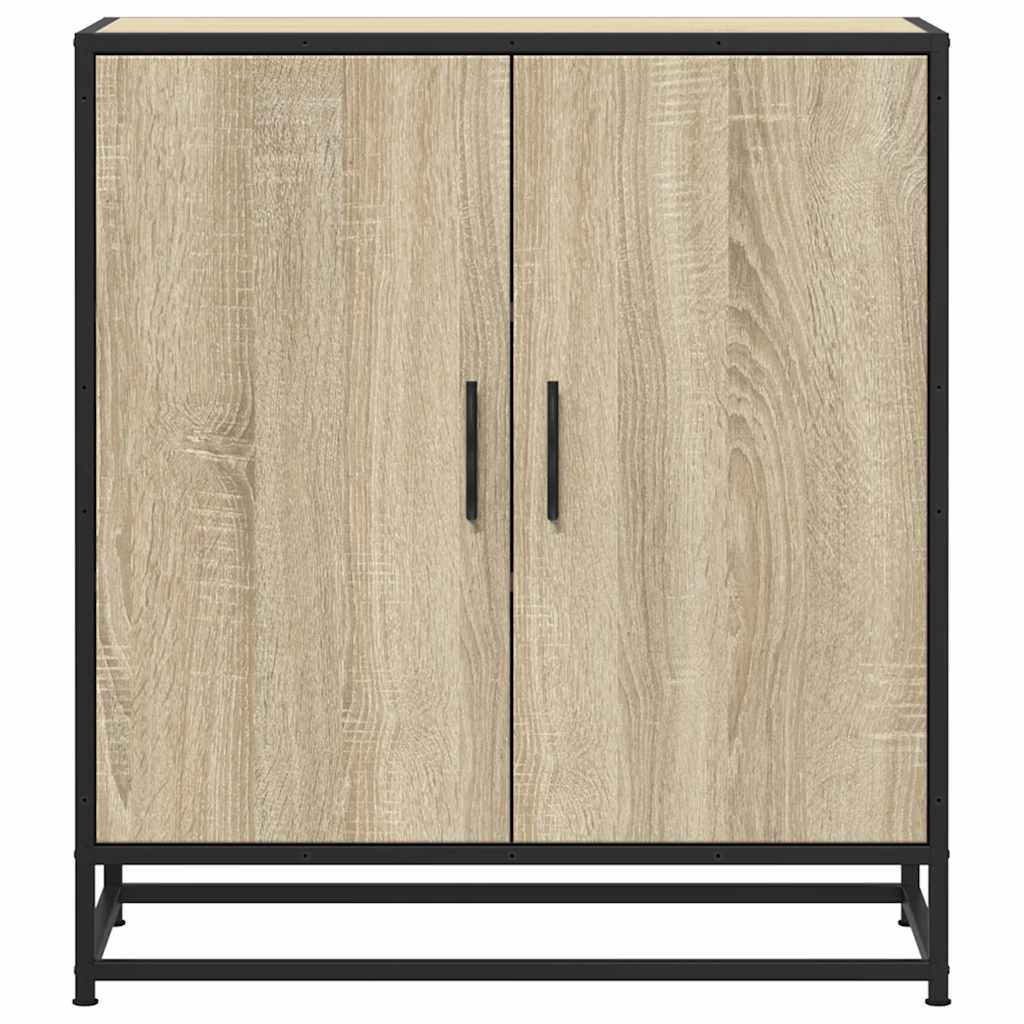 Komoda boja hrasta 68x35x76 cm konstruirano drvo i metal