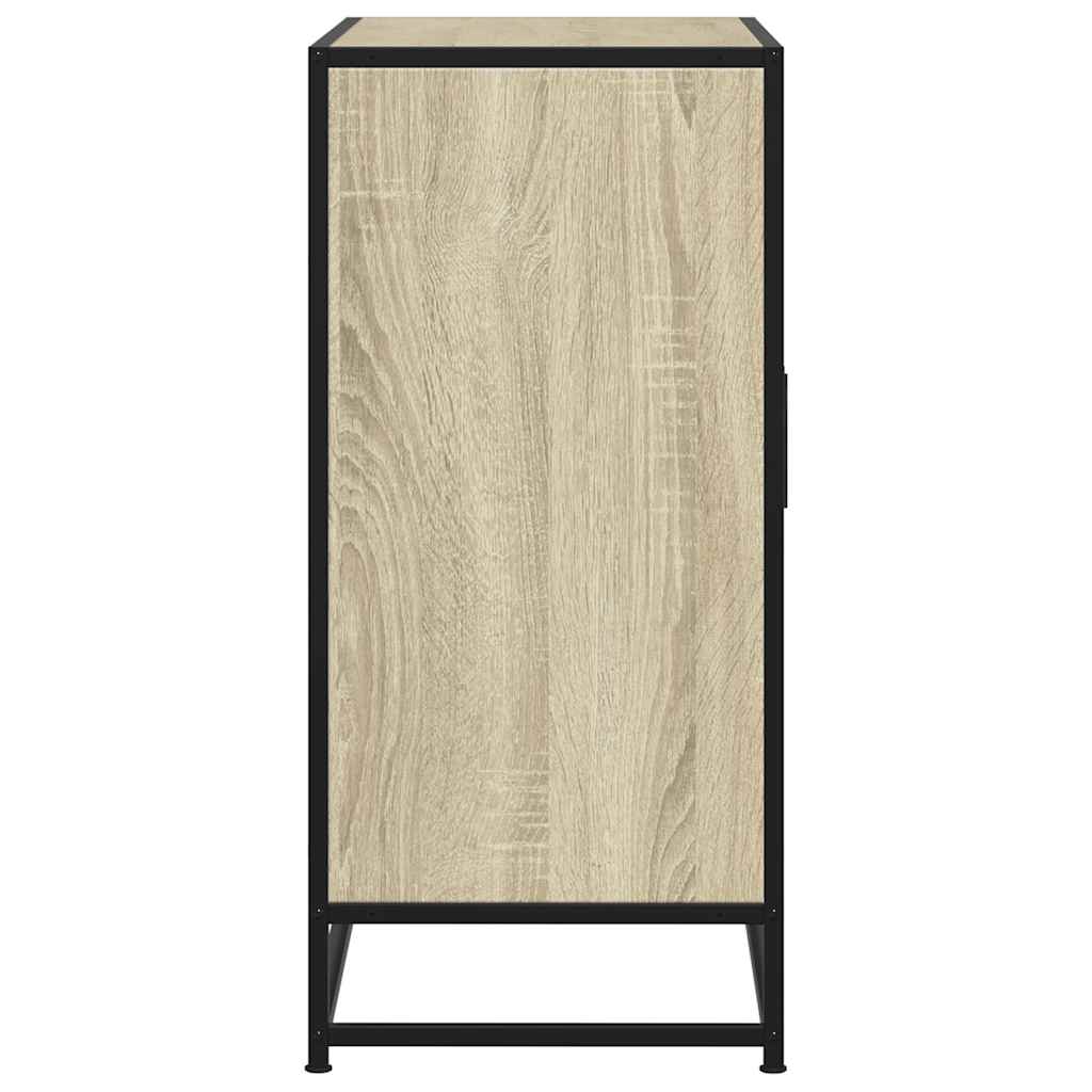 Komoda boja hrasta 68x35x76 cm konstruirano drvo i metal