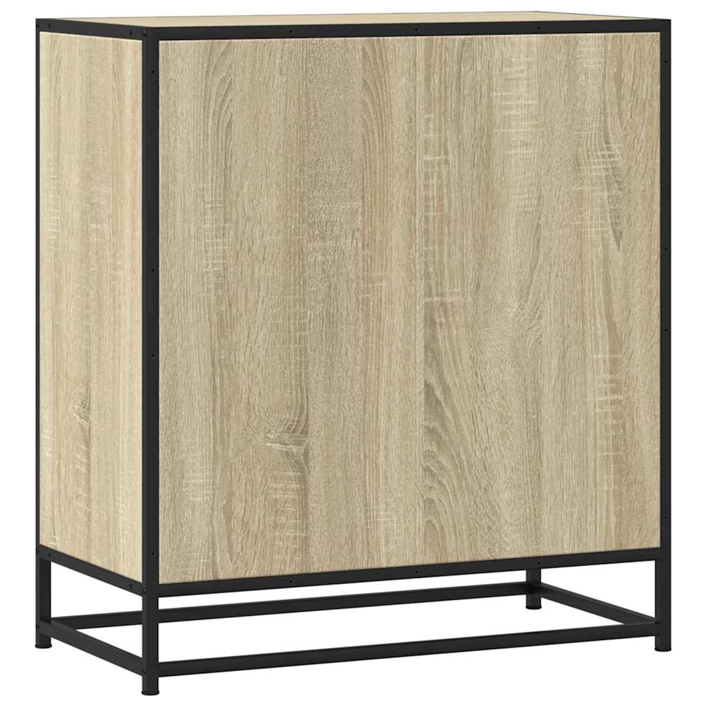 Komoda boja hrasta 68x35x76 cm konstruirano drvo i metal