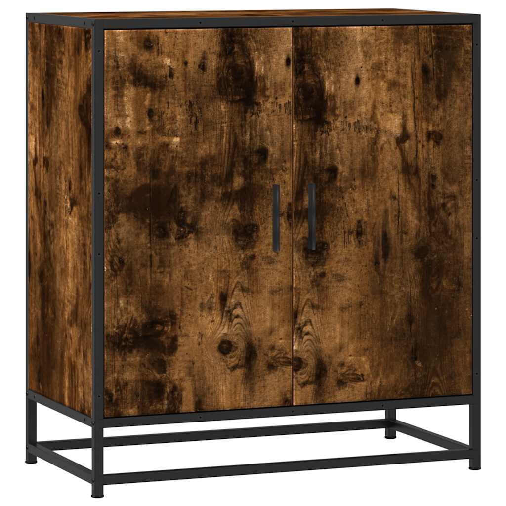 Komoda boja hrasta 68x35x76 cm konstruirano drvo i metal