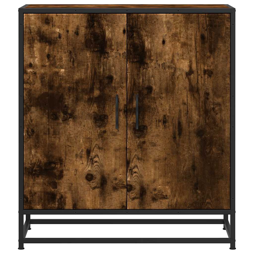 Komoda boja hrasta 68x35x76 cm konstruirano drvo i metal