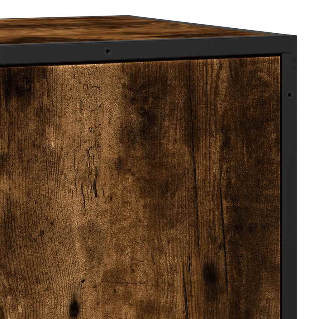 Komoda boja hrasta 68x35x76 cm konstruirano drvo i metal