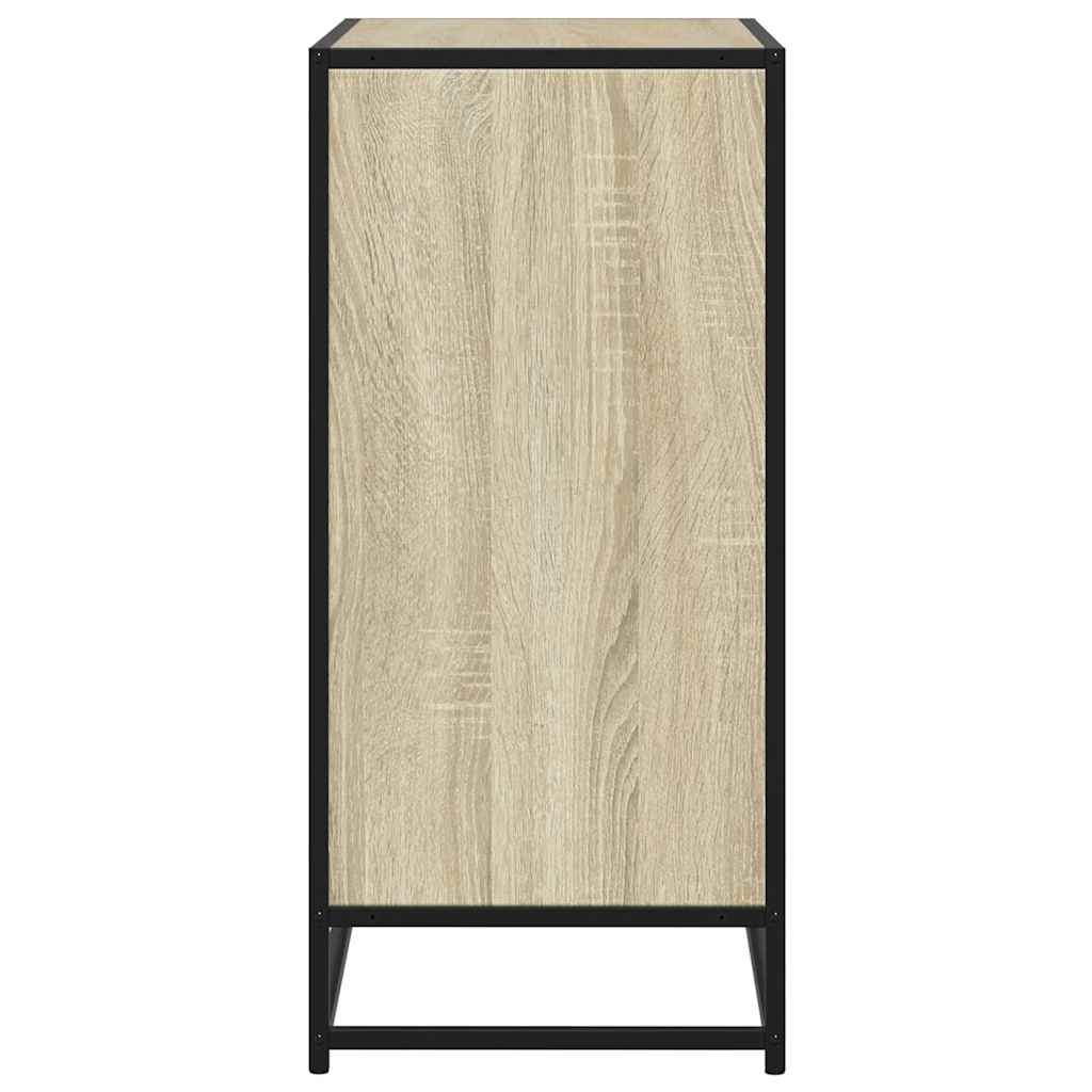 Komoda boja hrasta 68x35x76 cm konstruirano drvo i metal