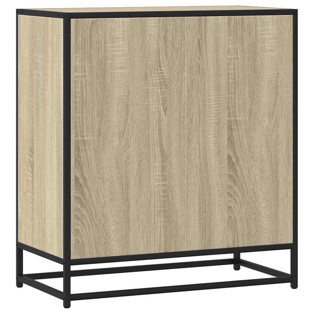 Komoda boja hrasta 68x35x76 cm konstruirano drvo i metal