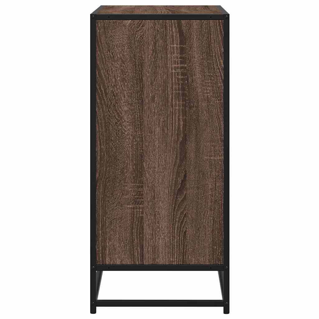 Komoda boja hrasta 68x35x76 cm konstruirano drvo i metal