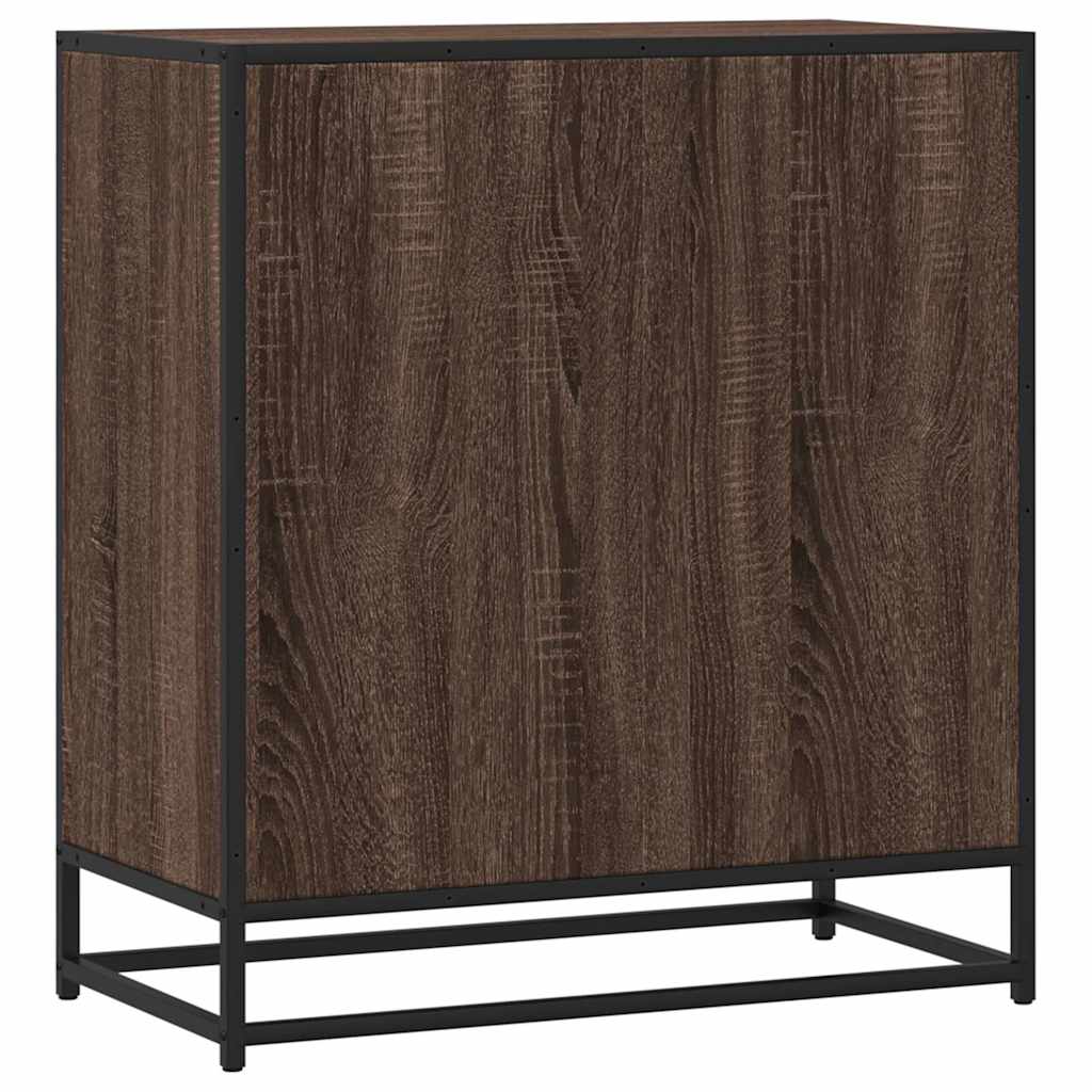 Komoda boja hrasta 68x35x76 cm konstruirano drvo i metal
