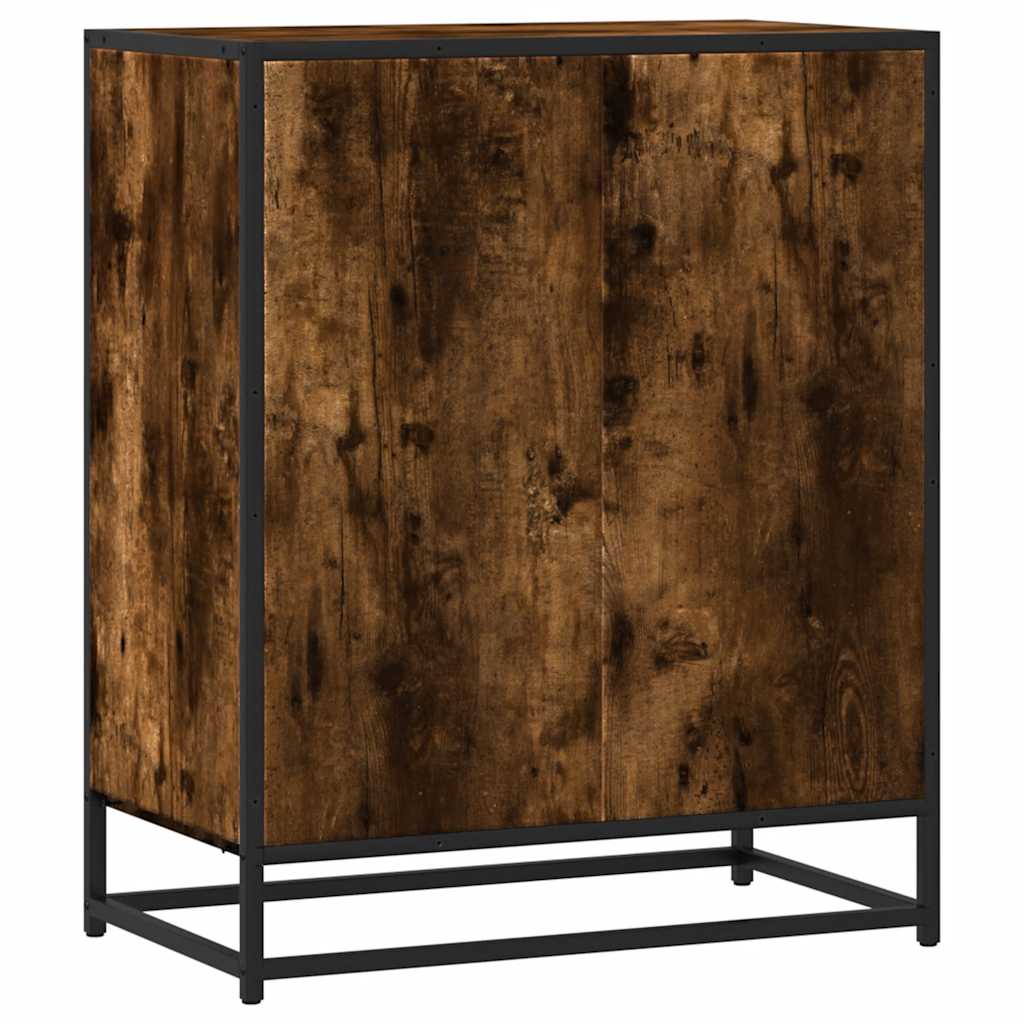 Komoda dimljeni hrast 62x35x76 cm konstruirano drvo
